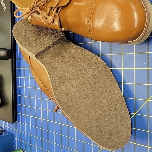 Flying Deer Leather Lining Men's Shoes Brown Size 12 Marin-1 - Picture 5 of 9